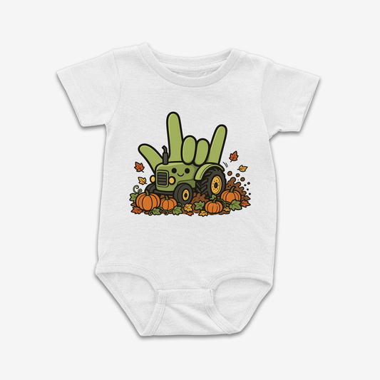 Tractor ILY Patch Onesie Tee