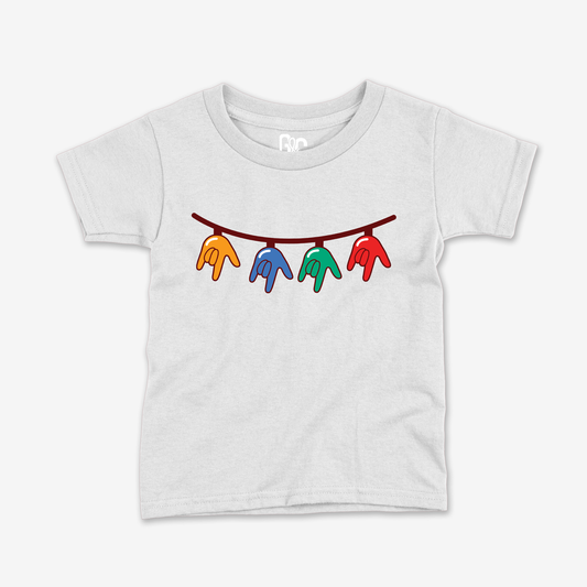 Christmas Light Bulb ILY Toddler Tee