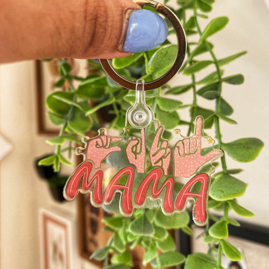 Girl Mama Keychain