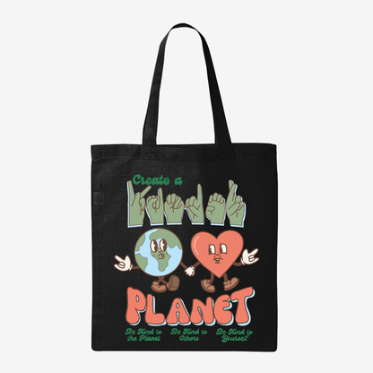 Kinder Planet Tote Bag