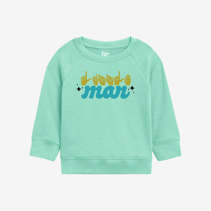 Little Man Toddler Crewneck