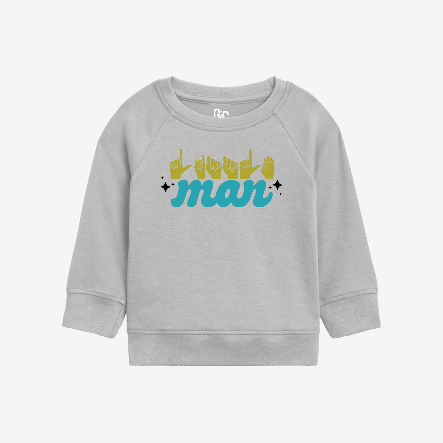 Little Man Toddler Crewneck