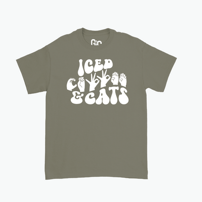 Iced Coffee & Cats Tee
