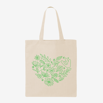 Plant ILY Doodle Tote Bag