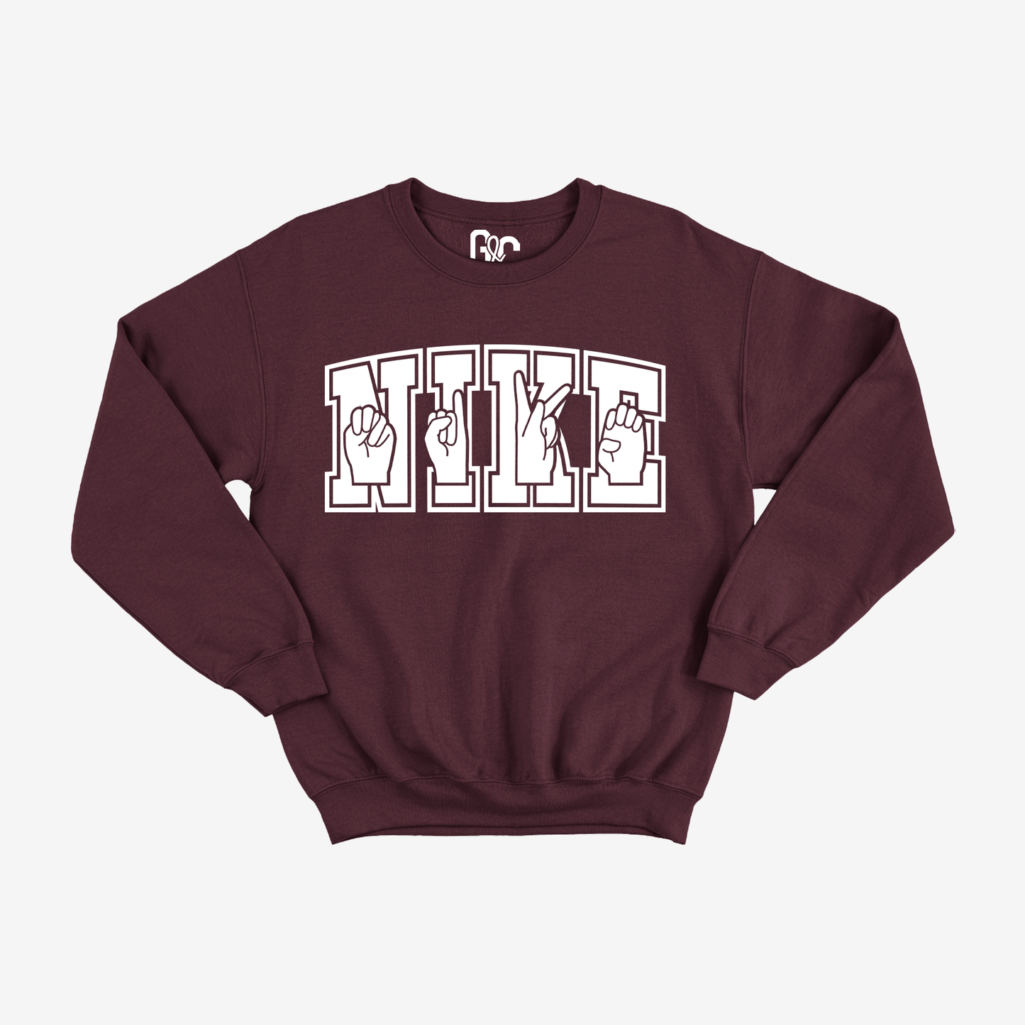 Maroon online nike crewneck