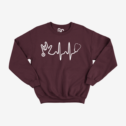 Stethoscope with ILY Crewneck
