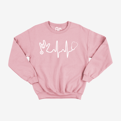 Stethoscope with ILY Crewneck