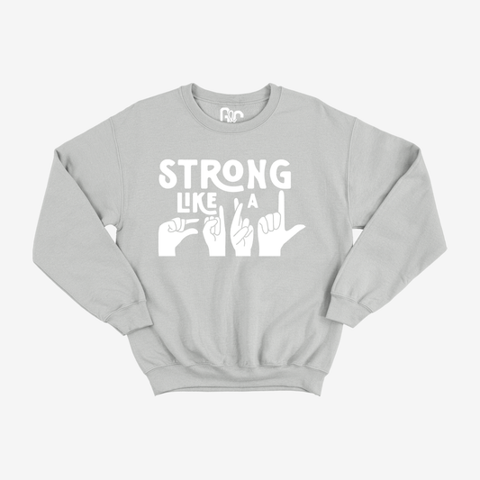 Strong Like a Girl Youth Crewneck