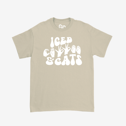 Iced Coffee & Cats Tee