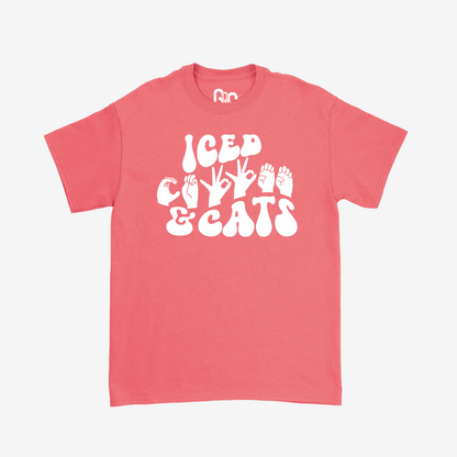 Iced Coffee & Cats Tee